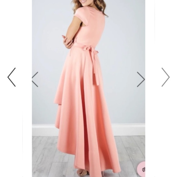 ShowPo Chasing Forever high-low Wrap Maxi Dress in Blush, Size 8 - Picture 11 of 11
